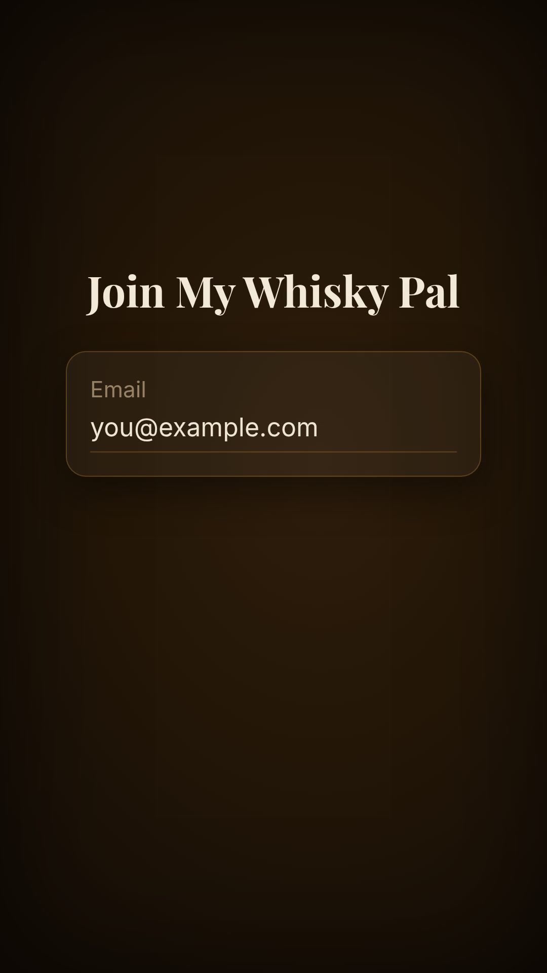 My Whisky Pal tasting framework